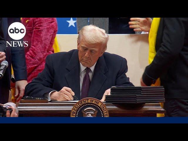 Trump signs a record number of executive orders