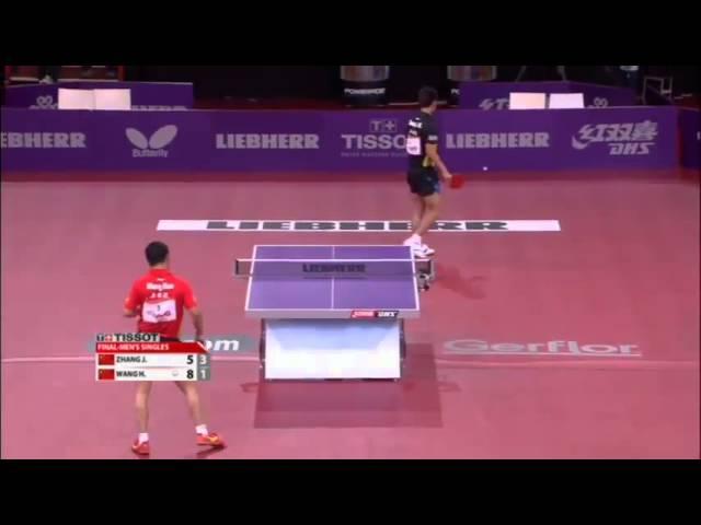 ЧМ по настольному теннису 2013 финал мужчины Zhang Jike - Wang Hao