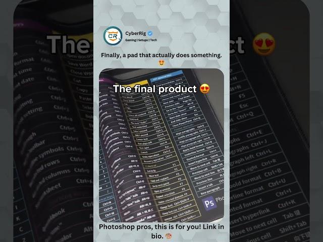 ProKeys Shortcut Key Mouse Pad