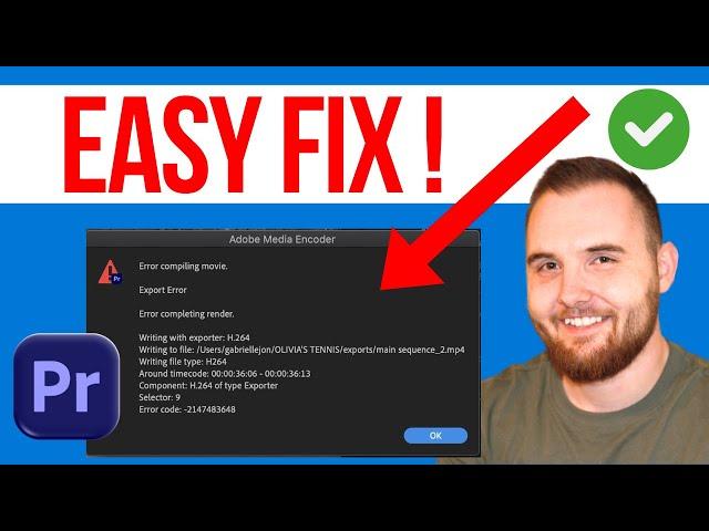 How to Fix Premiere Pro Export Error Compiling Movie (QUICK GUIDE)