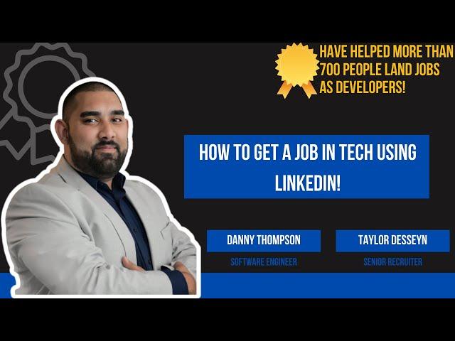 HOW TO USE LINKEDIN AS A DEVELOPER to get a job in tech! How to network!