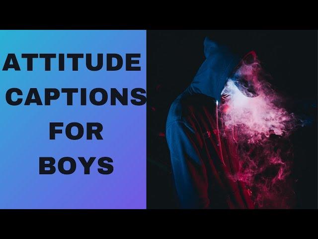 Best Attitude Caption For Boys||Attitude Caption For Instagram And Facebook Post||Boy Attitude ....