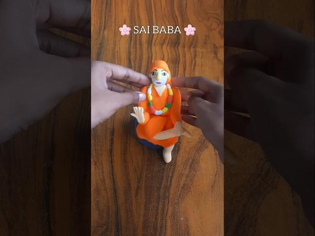 Sai Baba Making With Super Clay  om sai ram  #clayart #diy #saibaba #clayidol #lord #youtubediy