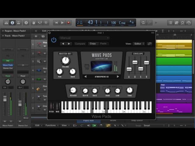 Wave Pads Virtual Instrument Plugin - Ambient Worship Pads & Atmospheres (Mac/Pc VST ,VST3, AU)