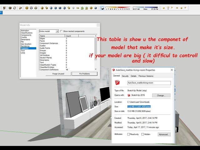 Speed Up Sketchup Models for easy use and fast