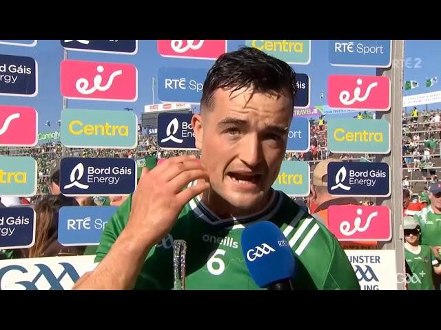 MAN OF THE MATCH KYLE HAYES SPEAKS AFTER LIMERICK V CORK 2025 MUNSTER HURLING CHAMPIONSHIP GAA