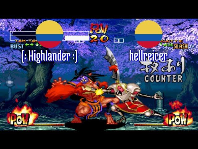 FT5 @samsho4: (: Highlander :) (CO) vs hellreicer (CO) [Samurai Shodown IV Fightcade] May 25