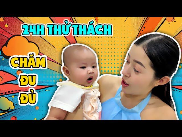 Thử Thách 24h Chăm Đu Đủ - Zino Gặp Đu Đủ I Linh Barbie Vlog