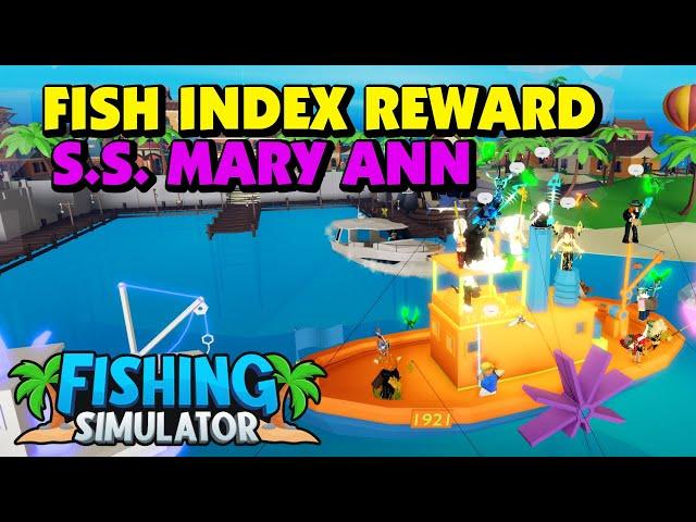 Fishing Simulator - Fish Index Reward - S.S. Mary Ann