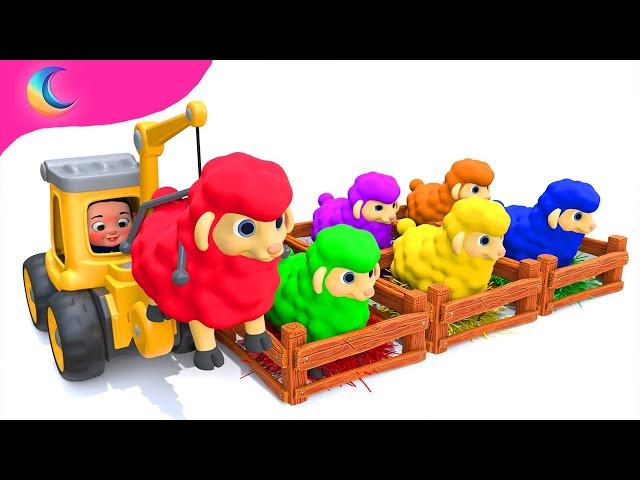 Learn colors with Baa Baa Black Sheep | BluLoo Nursery Rhymes & Kids Songs