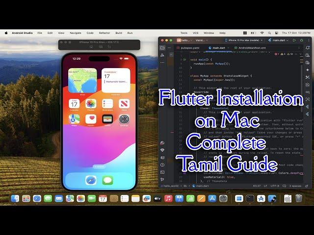 Flutter Complete Installation Setup for Mac | Tamil Step-by-Step Tutorial | Dilip Coder