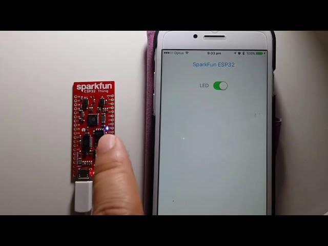 Sparkfun ESP32 Thing BLE iOS Swift Demo