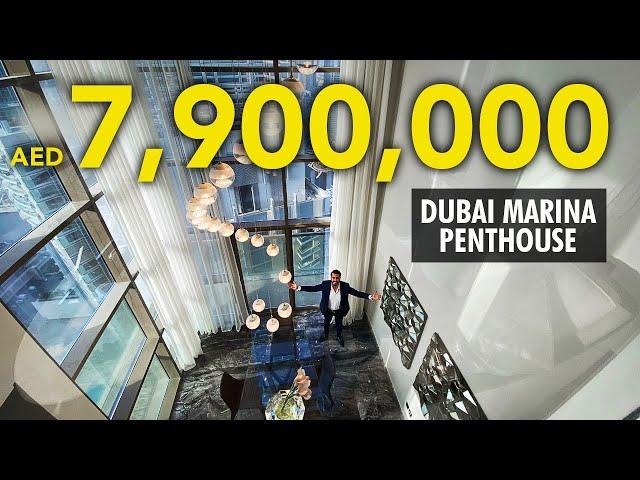 7.9 MILLION DUBAI Marina Duplex Penthouse in No. 9 Tower | Property VLOG 26