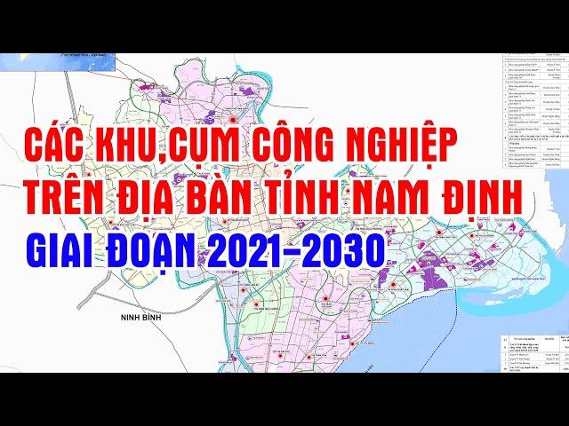 Các khu, cụm công nghiệp trên địa bàn tỉnh Nam Định giai đoạn 2021-2030