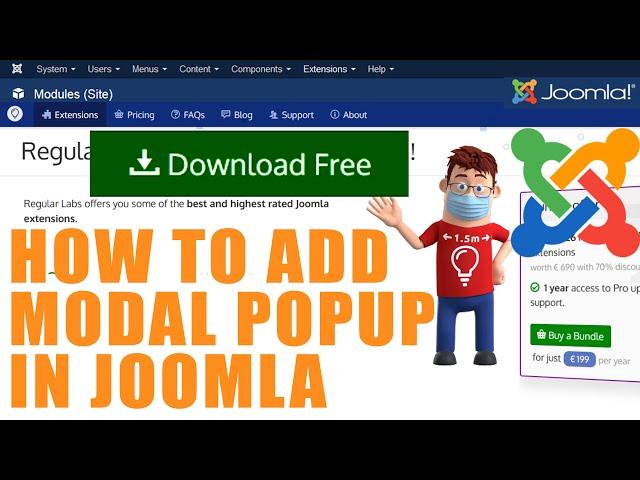 How to Add a Joomla popup with Modals?