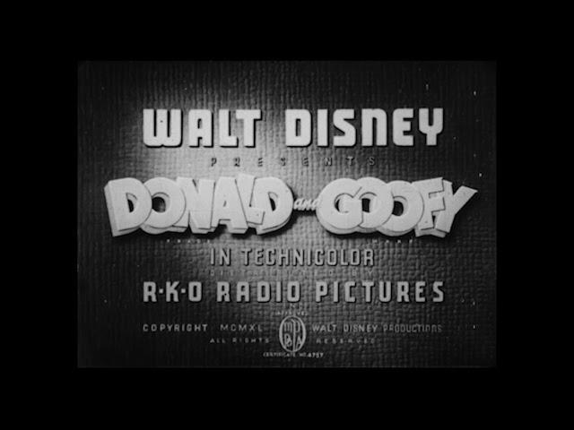 Donald and Goofy – Billposters (1940) – original RKO opening titles