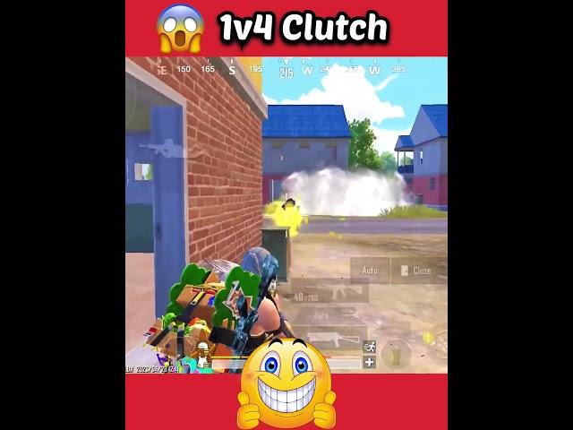 Best 1v4 Clutch  Aese Kon Push Karta Hai  #shorts #youtubeshorts #ytshorts #bgmi #pubgmobile