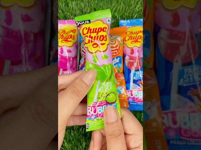 Satisfying ASMR Colorful ChupaChups Lollipop Green or Blue or Pink or Orange #satisfying #candyasmr