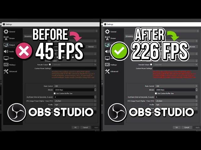  OBS STUDIO: BEST RECORDING SETTINGS FOR LOW-END PC | Fix Lag/Stutter OBS Studio ️