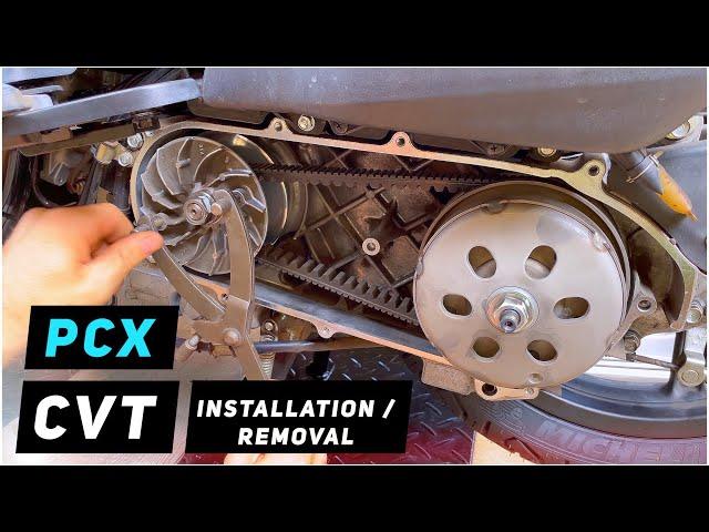 Honda PCX 150 - CVT Removal / Installation - Variator, Clutch, Belt, Rollers| Mitch's Scooter Stuff