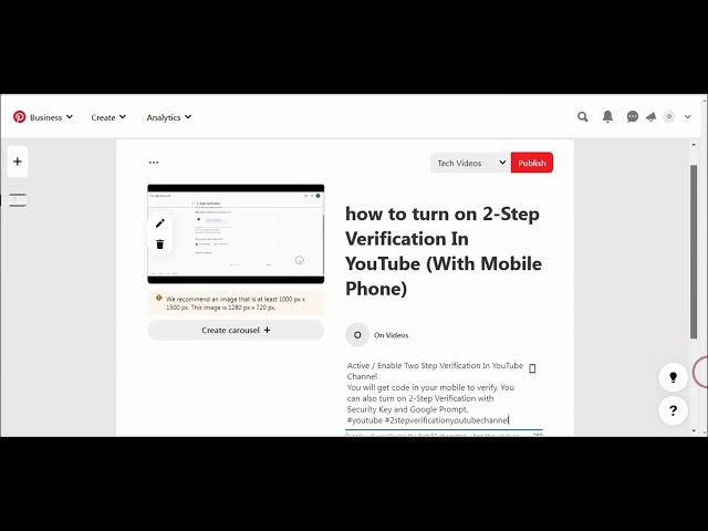 How To Create A Pin On Pinterest For YouTube Video