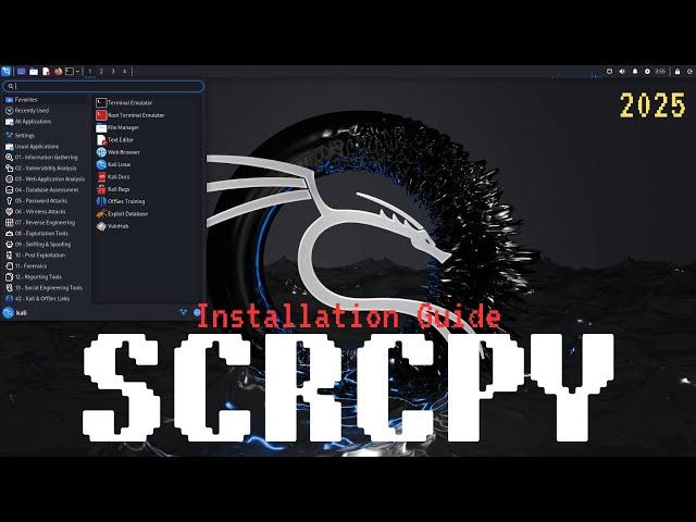 How to Install Scrcpy on Kali Linux 2024.4 | Mirroring Android Screen to Linux | 2025