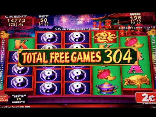 China Shores - Konami - 304+ Free Spins Slot Machine Bonus