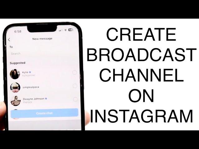 How To Create a Broadcast Channel On Instagram! (2023)