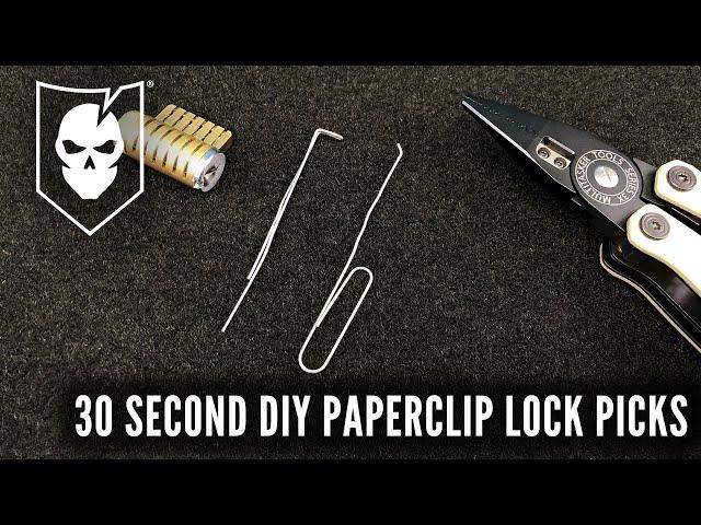 30 Second DIY Paperclip Lock Picks