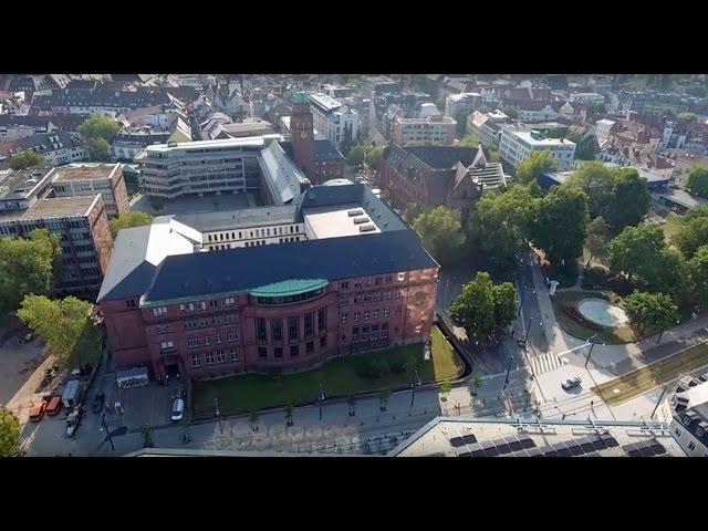 Die Universität Freiburg von oben