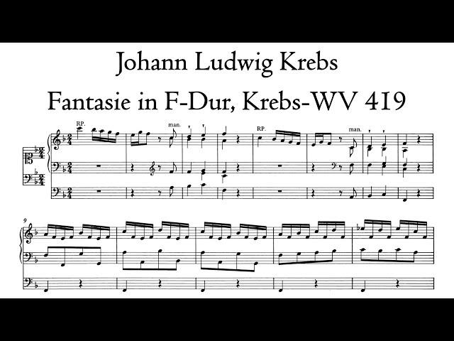 Krebs - Fantasie in F-Dur - 'Bach' organ, Regensburg, Hauptwerk