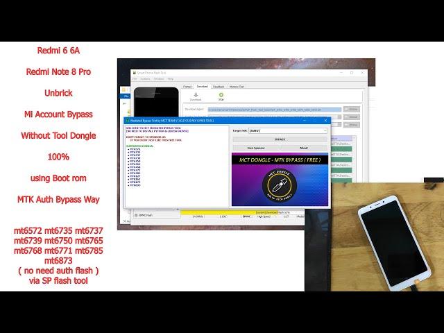 Redmi 6 6A Note 8 Pro Flashing Unbrick Mi Account Unlock Bypass No Need Auth 100% without dongle
