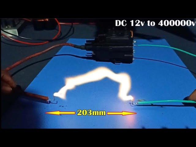 DC 12v to 400000v High voltage Generator, Simple Homemade High volt Circuit