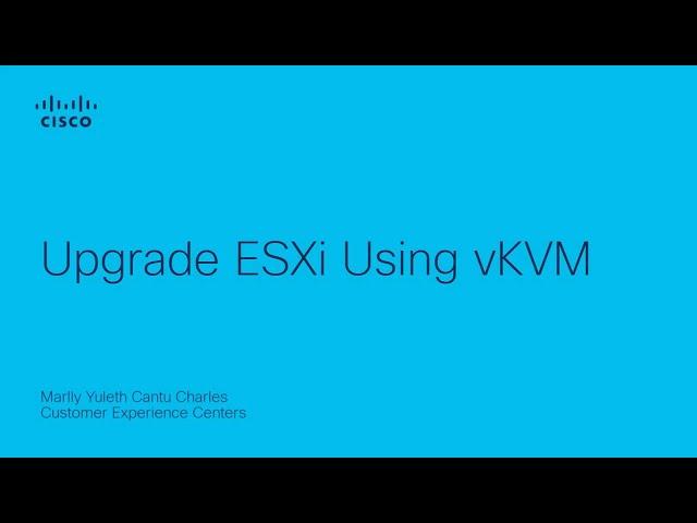 Upgrade ESXi using vKVM