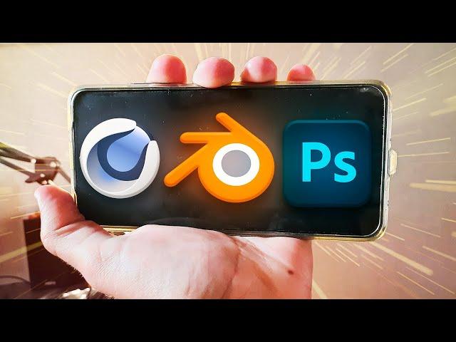 How to download Cinema 4D, Blender and Photoshop to your phone