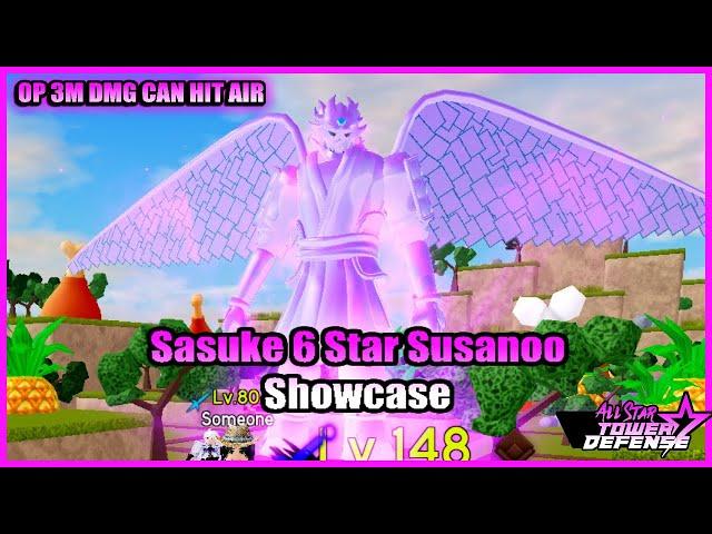 Sasuke 6 Star Level 80 Showcase All Star Tower Defense