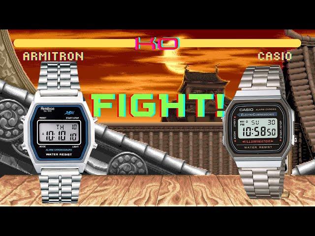 RETRO digital watch SHOOTOUT: Casio A168 vs Armitron Rubik - which comes out on top?