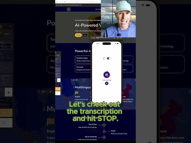 AI-Powered Voice Dictation for iOS, Download now!  #openai #whisper #ios
