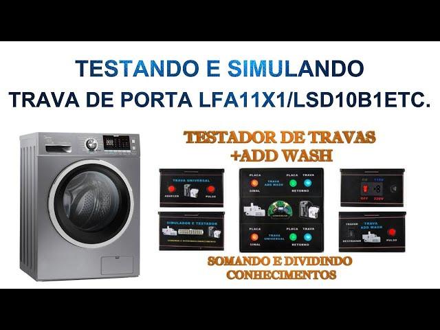 TESTADOR DE TRAVAS + ADD WASH ERRO E30 MIDEA LFA11X1