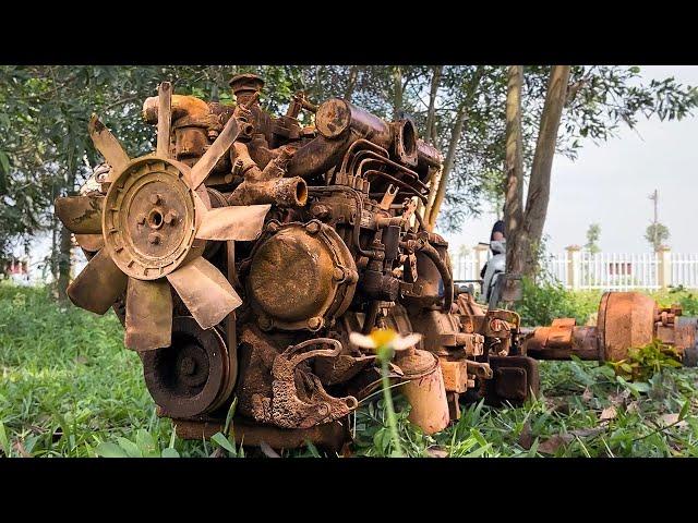 4 Cylinders Diesel Engine Recovery // Overhaul Truck Engine Guild