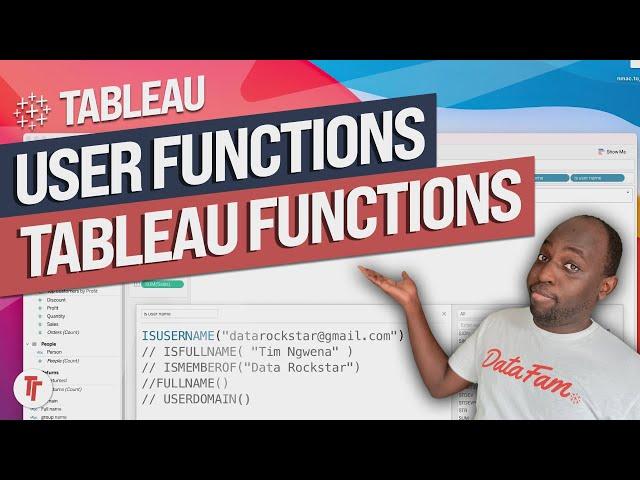 User functions in Tableau: Use server attributes to control your workbook.