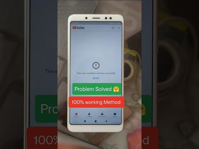 There was a problem with the server 400 Solution #therewasaproblem #youtube solution #error400