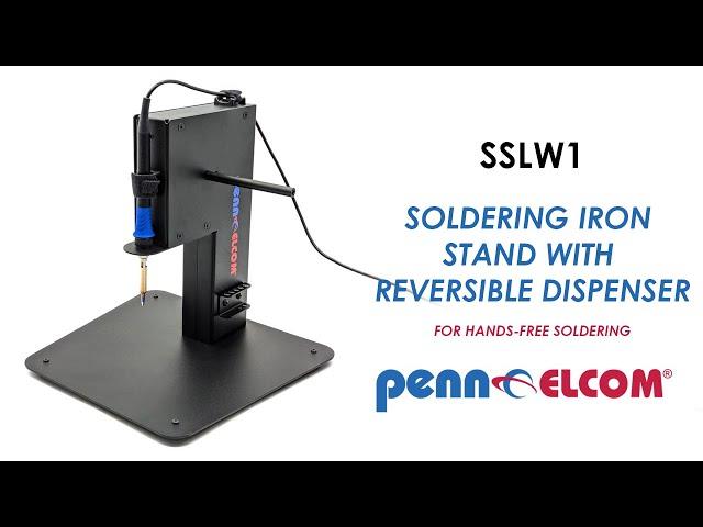 Soldering Iron Stand with Reversible Dispenser | SSLW1 | Penn Elcom