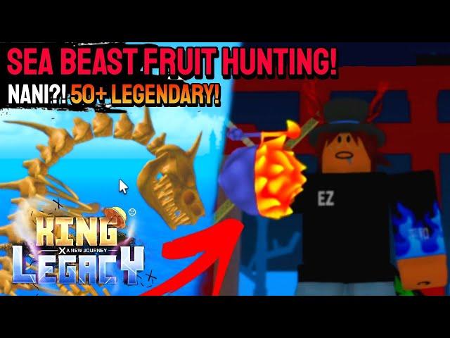 Sea Beast Hunting in King Legacy (50+ Legendary Fruit) Roblox #kinglegacy