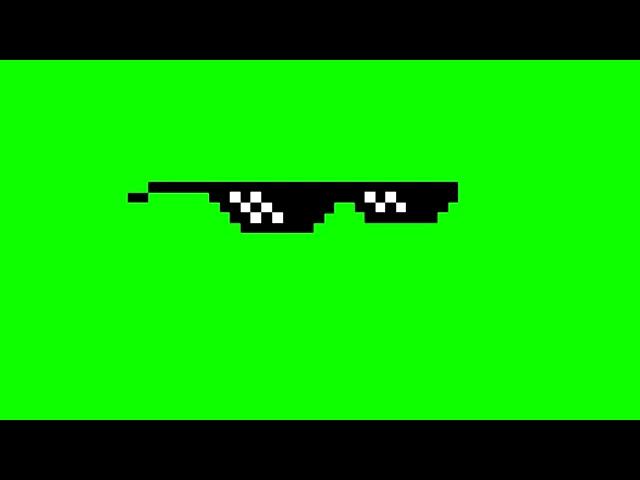 Download  «Meme: Pixel Glasses - Footage on Green Screen»