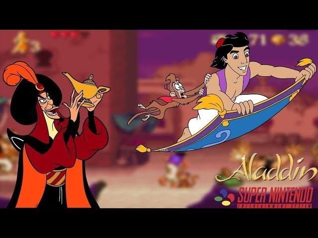 Disney’s Aladdin прохождение (U) | Игра на (SNES, 16 bit) Capcom 1993 Стрим HD RUS