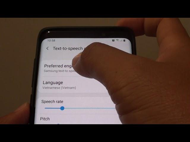 Samsung Galaxy S9: How to Set Text to Speech to Google / Samsung Engine