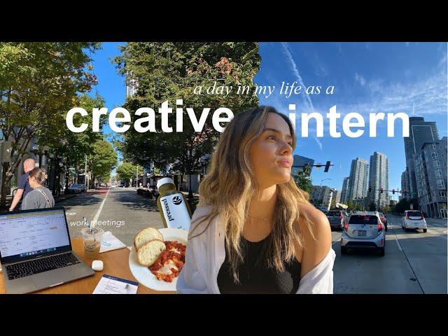 day in my life as a creative intern in seattle | meetings, coffee shops & errands