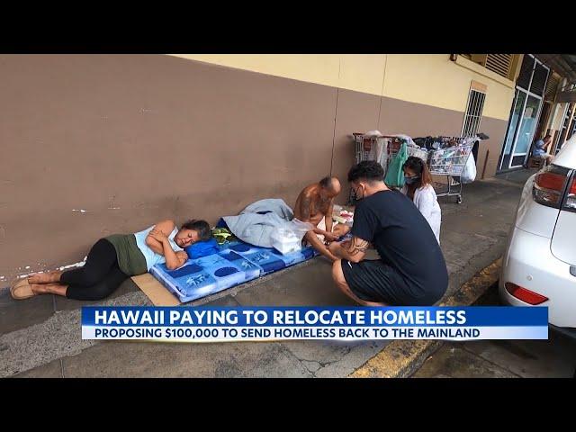 Hawaii plans to relocate homeless back to the mainland with their families