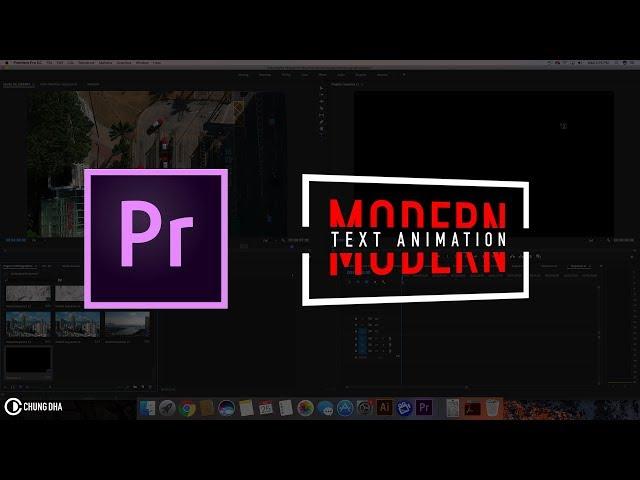 Modern Text Animation Adobe Premiere Pro Tutorial by Chung Dha